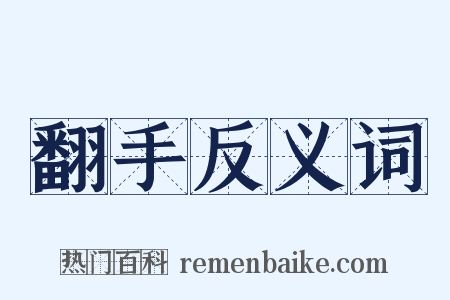 翻手反义词是什么意思的图片